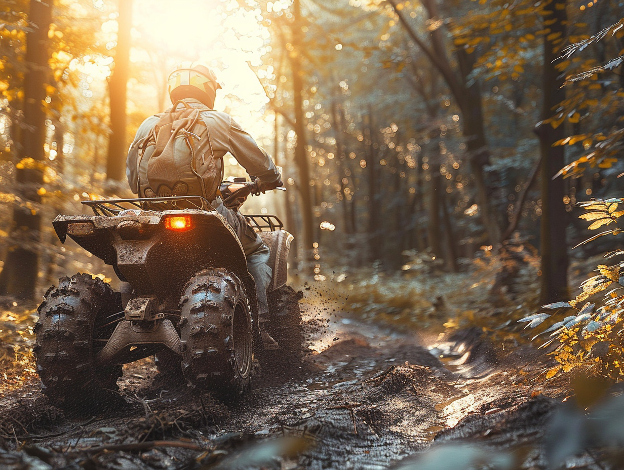 quad non homologué : voies autorisées pour la conduite -  quad  et  route